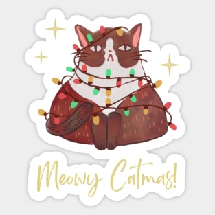 Meowy Catmas! Sticker